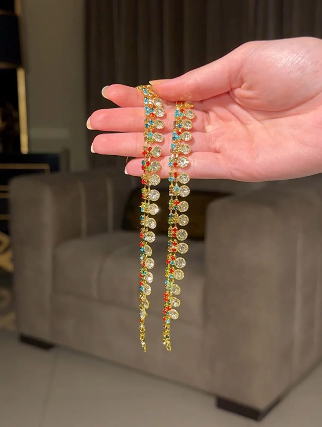 Premium Zircon Anklet (Payal)