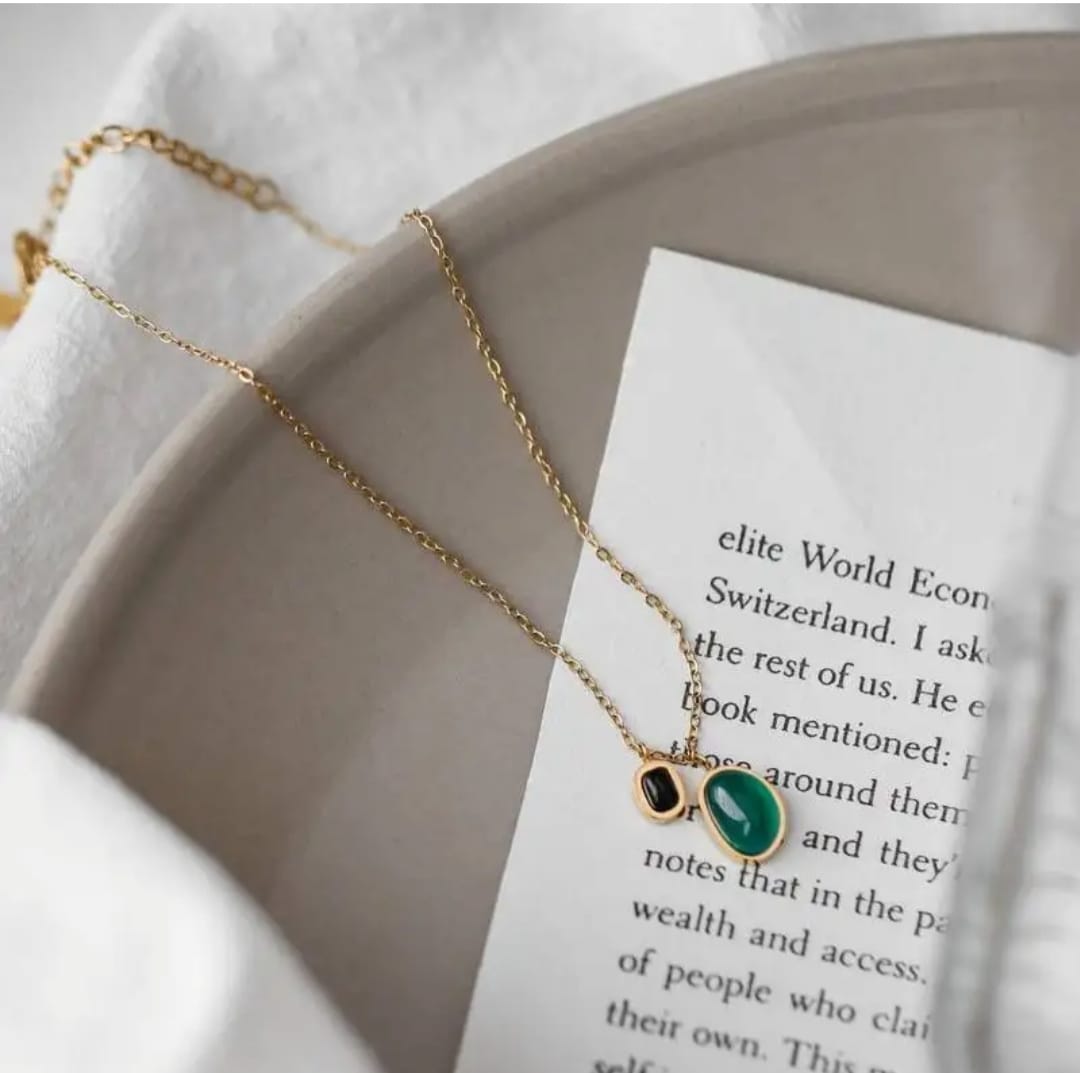 Green 18k gold plated (Payal)