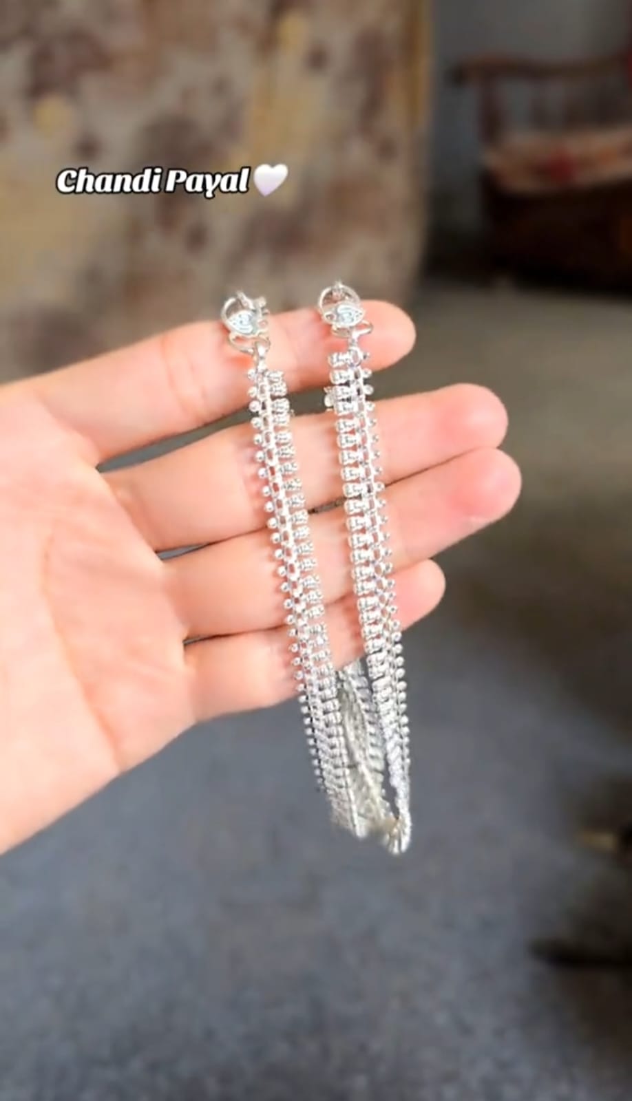 Silver Chandi Anklet (Payal)